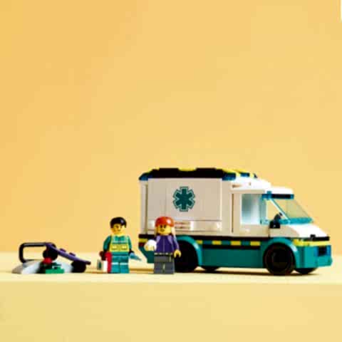 LEGO® City Acil Yardım Ambulansı Oyuncak Araç Yapım Seti 60451