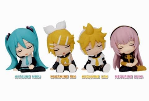 Twinchees Hatsune Miku Figürleri Uyuyan Minikler