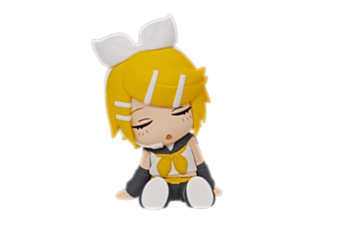 Twinchees Hatsune Miku Figürleri Uyuyan Minikler