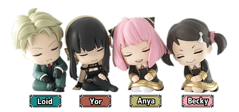 Twinchees Spy x Family Figürleri Uyuyan Minikler