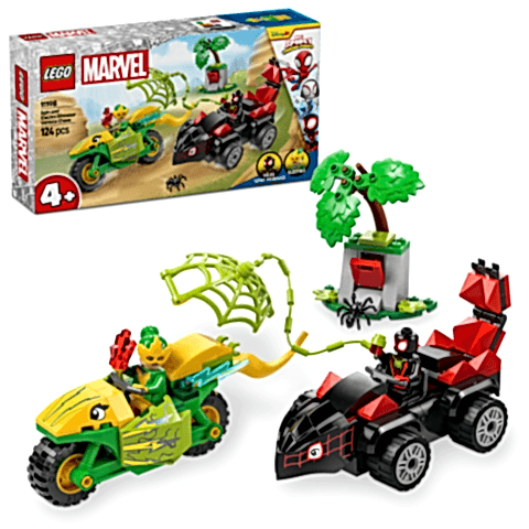LEGO® Marvel Spidey ve İnanılmaz Arkadaşları Spin ve Electro Dinozor Aracı Takibi 11198