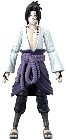 Bandai 16 cm Anime Heroes Naruto Sasuke Uchiha Figür ve Aksesuar Seti