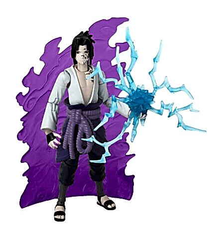 Bandai 16 cm Anime Heroes Naruto Sasuke Uchiha Figür ve Aksesuar Seti