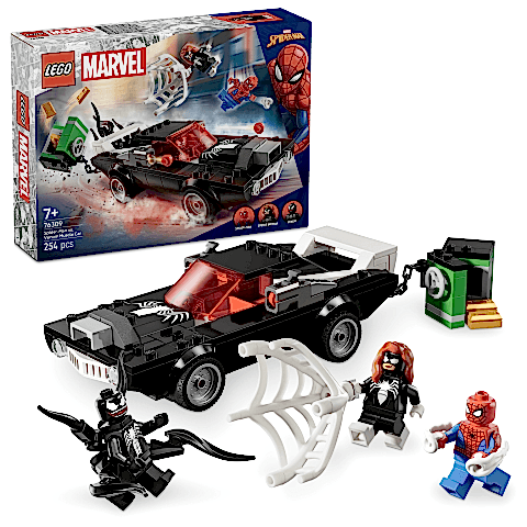 LEGO® Marvel Örümcek Adam, Venom Arabasına Karşı İnşa Edilebilen Oyuncak Araç Seti 76309