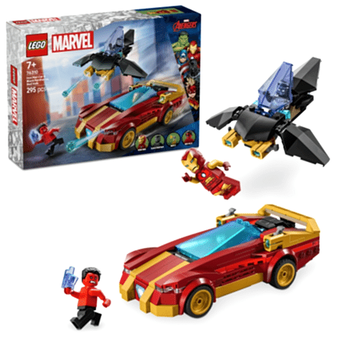 LEGO® Marvel Iron Man Arabası ile Black Panther, Red Hulk’a Karşı İnşa Edilebilen Oyun Seti 76310