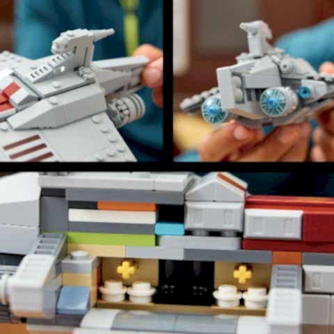 LEGO® Star Wars™ Acclamator Sınıfı Hücum Gemisi, İnşa Edilebilen Starship Modeli 75404
