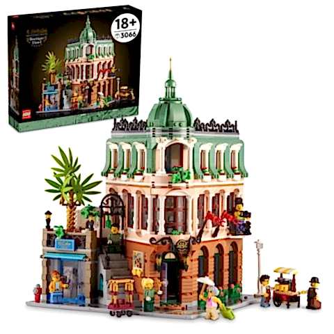 LEGO® Butik Otel 10297 - Sürprizlerle Dolu, Detaylı ve Sergilenebilen bir Otel Model Yapım Seti (3066 Parça)