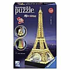 Ravensburger 3 Boyutlu Plastik&nbsp;Puzzle&nbsp;Işıklı Eyfel-125791