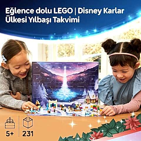 LEGO® ǀ Disney Karlar Ülkesi 2025 Yılbaşı Takvimi Oyuncak Yapım Seti 43273