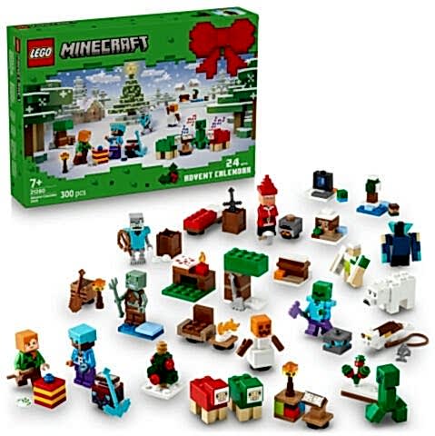 LEGO® Minecraft® 2025 Yılbaşı Takvimi, Çocuklar için Yılbaşı Hediyesi 21280