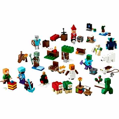 LEGO® Minecraft® 2025 Yılbaşı Takvimi, Çocuklar için Yılbaşı Hediyesi 21280