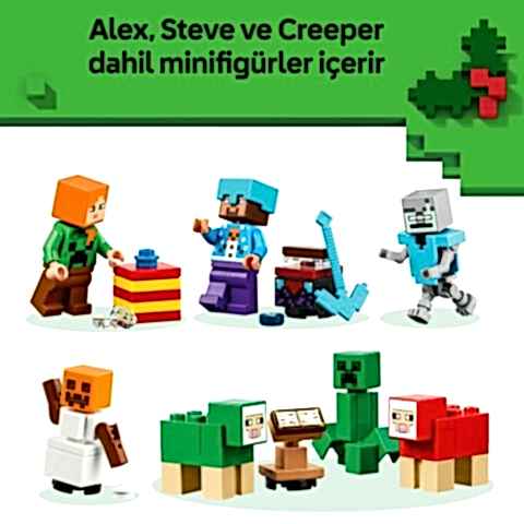 LEGO® Minecraft® 2025 Yılbaşı Takvimi, Çocuklar için Yılbaşı Hediyesi 21280