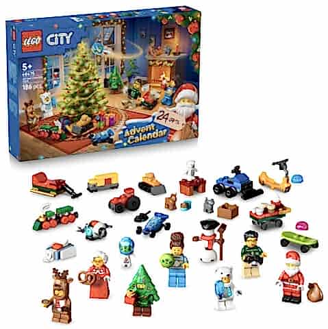 LEGO® City 2025 Yılbaşı Takvimi, 5 Yaş ve Üzeri Çocuklar için Yılbaşı Hediyesi 60475