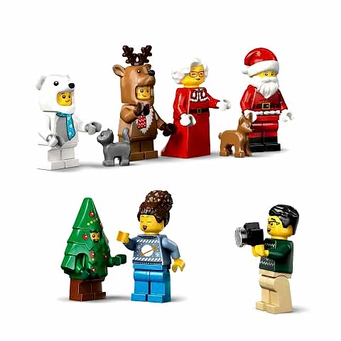 LEGO® City 2025 Yılbaşı Takvimi, 5 Yaş ve Üzeri Çocuklar için Yılbaşı Hediyesi 60475