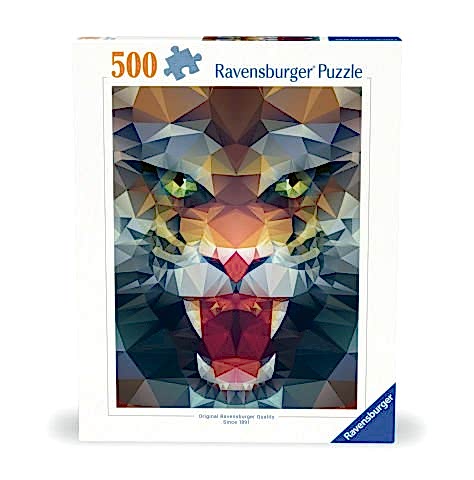 500p Puzzle Köşeli Aslan