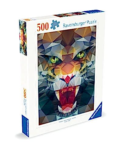 500p Puzzle Köşeli Aslan