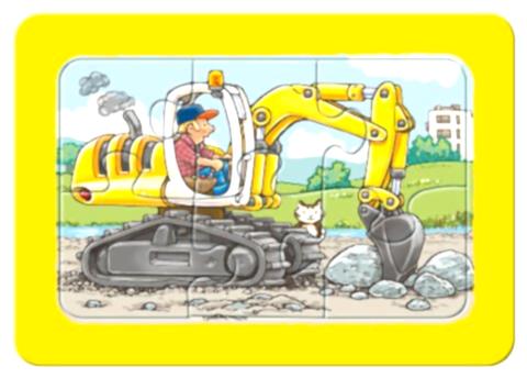 Ravensburger 3x6 Parçalı Çerçeveli Puzzle Araçlar