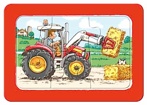 Ravensburger 3x6 Parçalı Çerçeveli Puzzle Araçlar