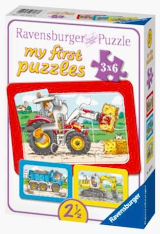 Ravensburger 3x6 Parçalı Çerçeveli Puzzle Araçlar