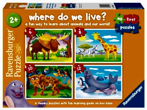 Ravensburger 6/8/10/12p Puz Yaşadığım Yer